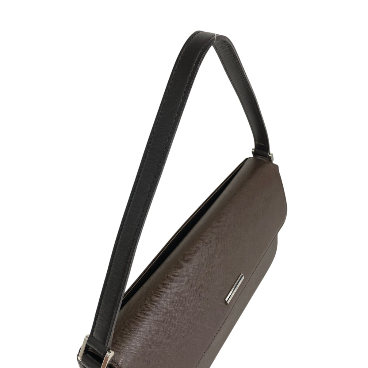 BURBERRY Logo Shoulder bag Brown Vintage hp7jmm