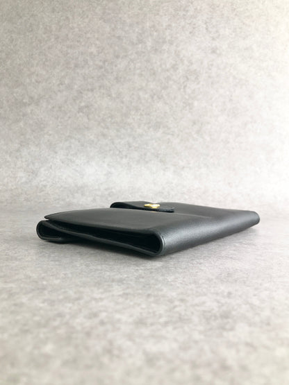 CELINE Blason Long Wallet Black Vintage 4g2ket