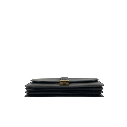 CELINE Horse Carriage Shoulder bag Black Vintage nwv32c