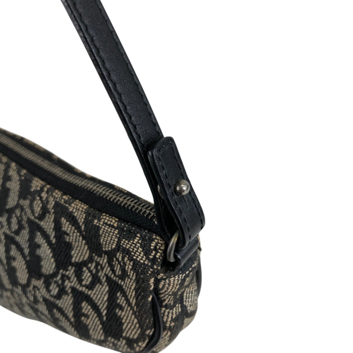 Christian Dior Trotter Shoulder bag Black Vintage gszuxb