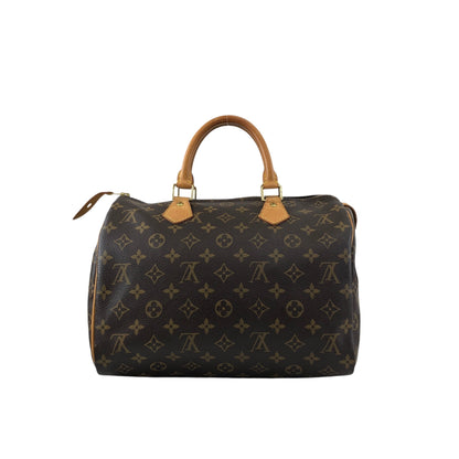 LOUIS VUITTON Monogram Small Boston bag Handbag BrownM41528  Vintage ejs7u6