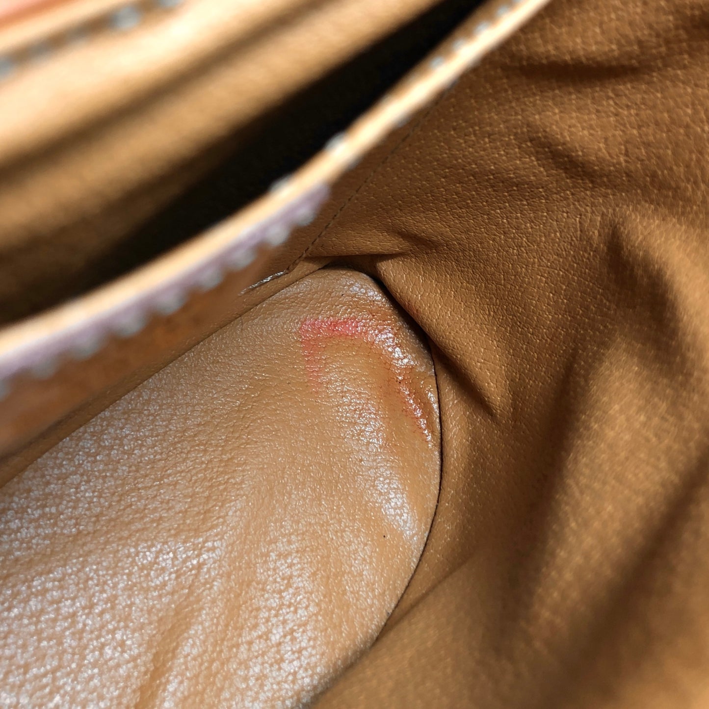 CELINE Macadam Blason Two-way Handbag Shoulder bag Brown Vintage crpdut