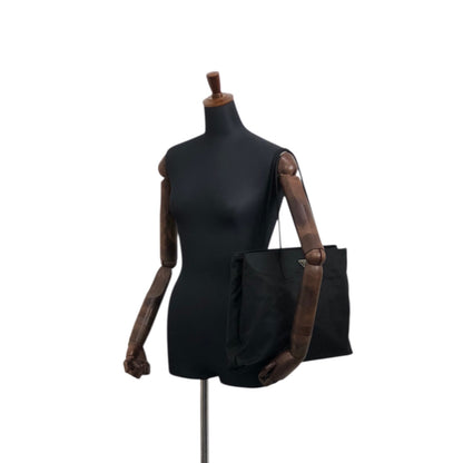 PRADA Tessuto Triangle Logo Totebag Black Vintage mi5jiw