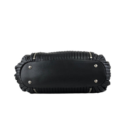 miumiu Front Zipper Handbag Totebag Black Vintage fx4ann