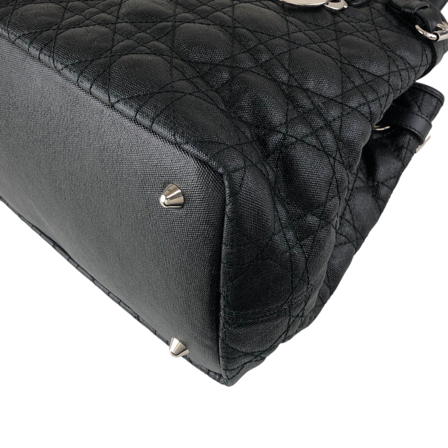 Christian Dior Cannage Totebag Black Vintage y5d2m6