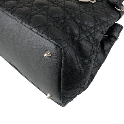 Christian Dior Cannage Totebag Black Vintage y5d2m6