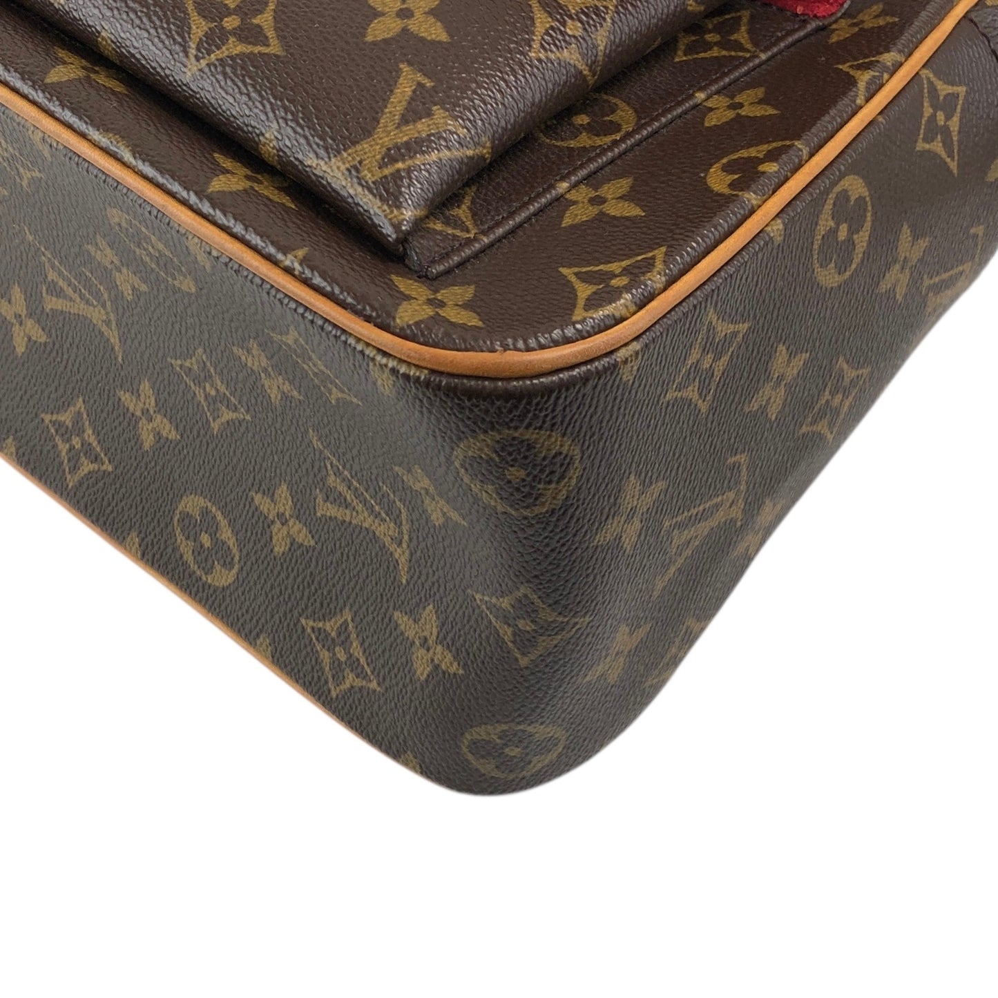 LOUIS VUITTON Monogram Handbag Brown M51161 Vintage vzg5g4