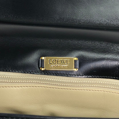 LOEWE Anagram Handbag Black Vintage c8uyvx