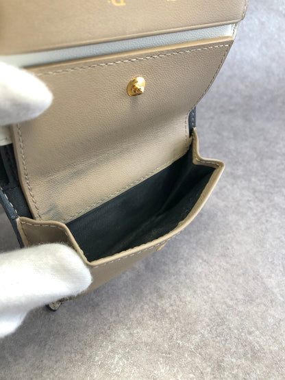 Christian Dior CD Logo Folded Wallet Black Vintage amw4xa