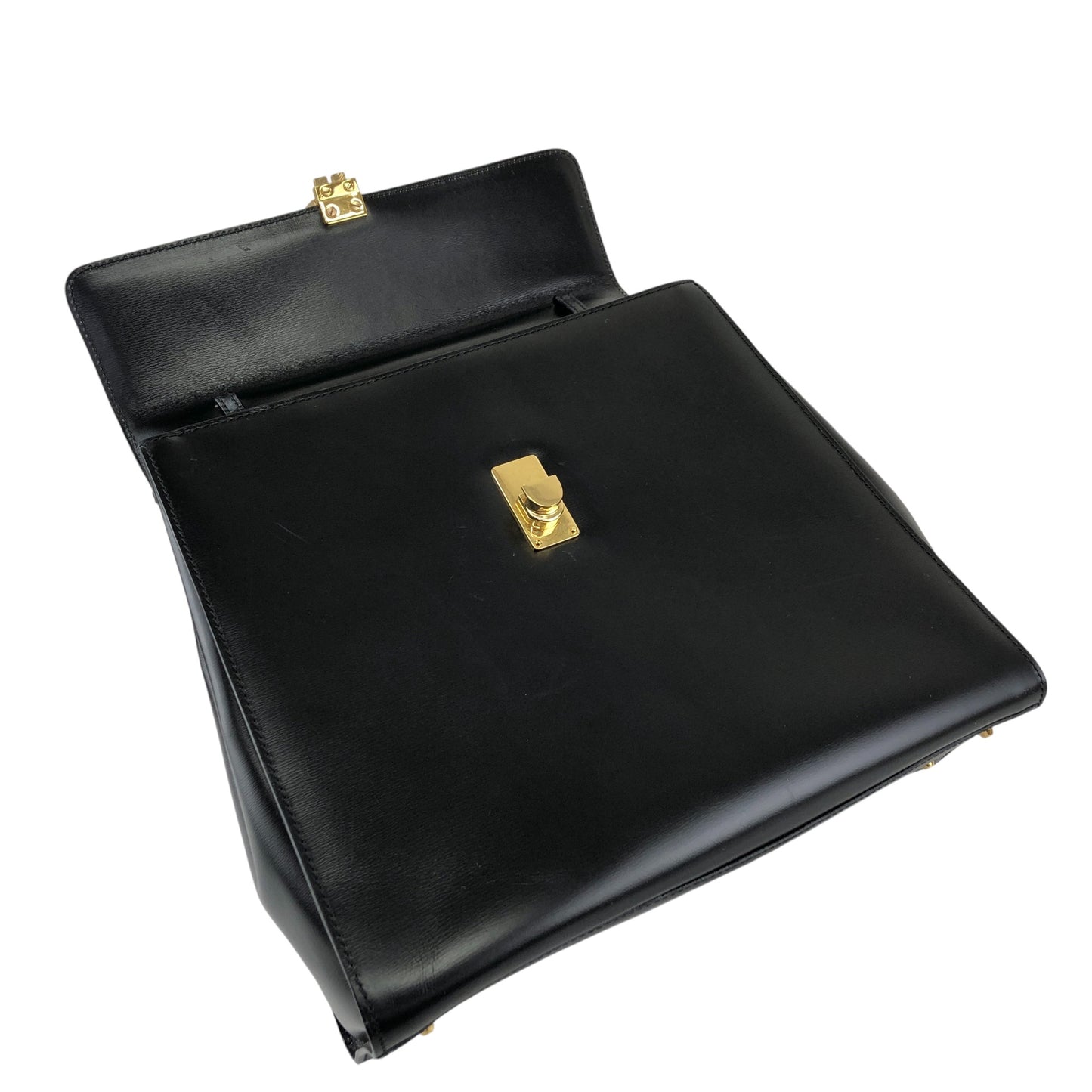 LOEWE Anagram Handbag Black Vintage c8uyvx