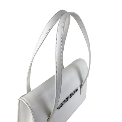 VALENTINO GARAVANI Logo Handbag White Vintage rfwnhz