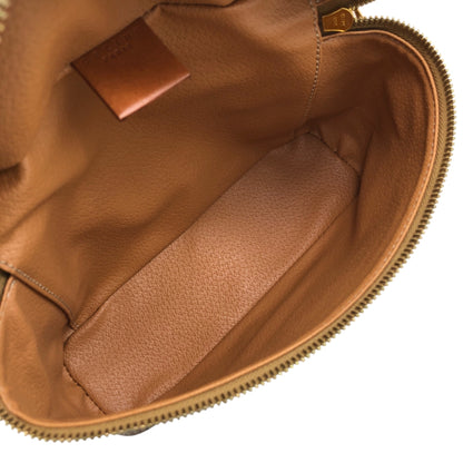 CELINE Macadam Blason Two-way Handbag Shoulder bag Vanity bag Brown Vintage t7yhbd