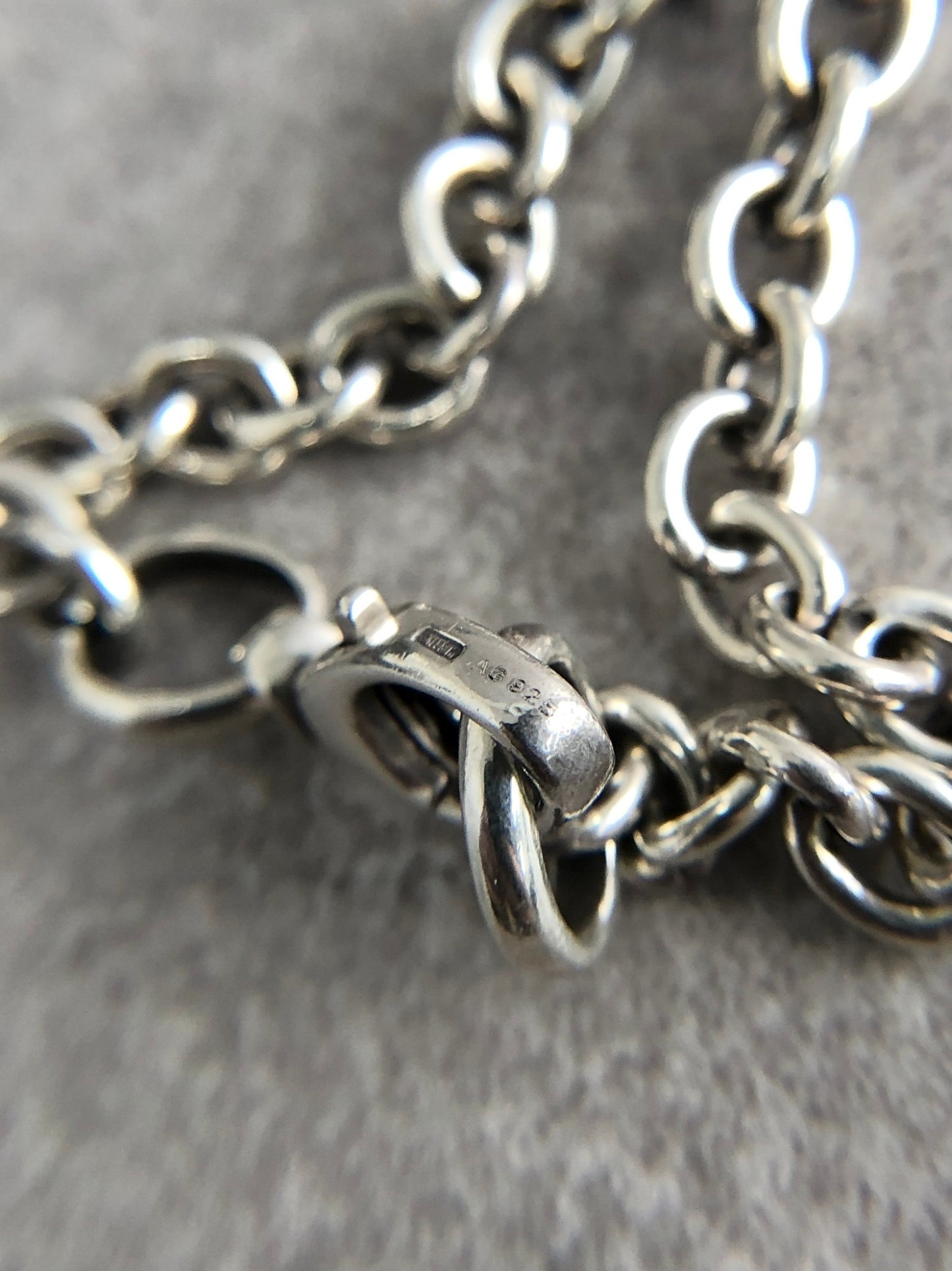GUCCI Interlocking SILVER925 Necklace Silver Vintage tczbmc
