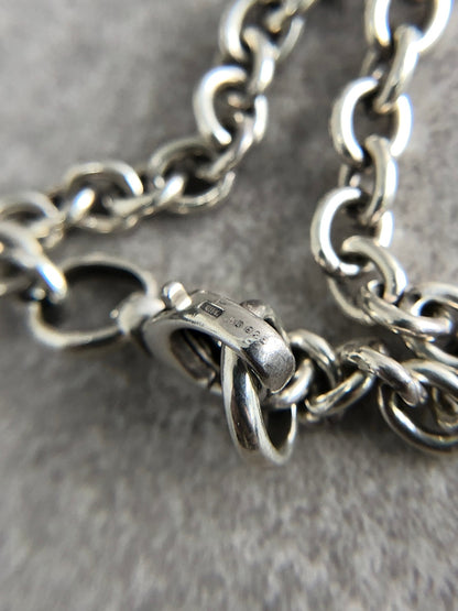GUCCI Interlocking SILVER925 Necklace Silver Vintage tczbmc