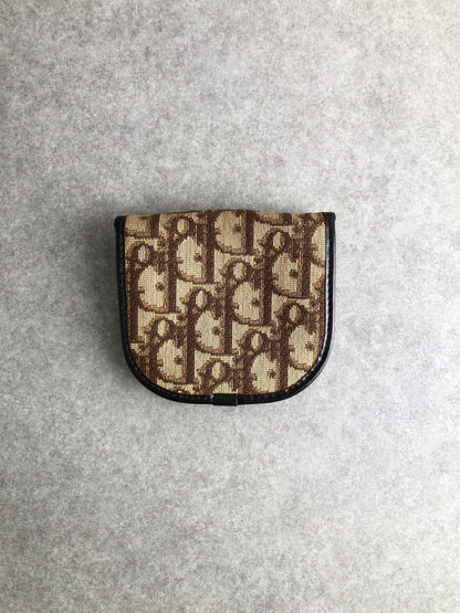 Christian Dior Trotter Coin Purse Brown Vintage 7yu3h7