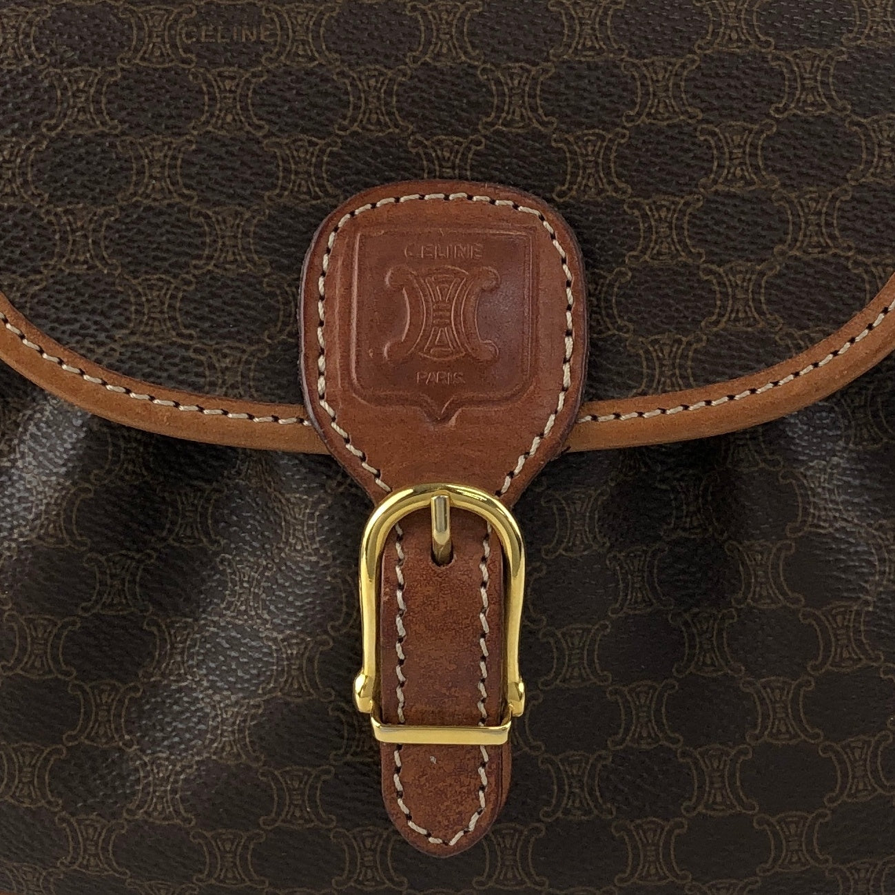 Macadam Blason Shoulder bag Brown Vintage rn6t8z