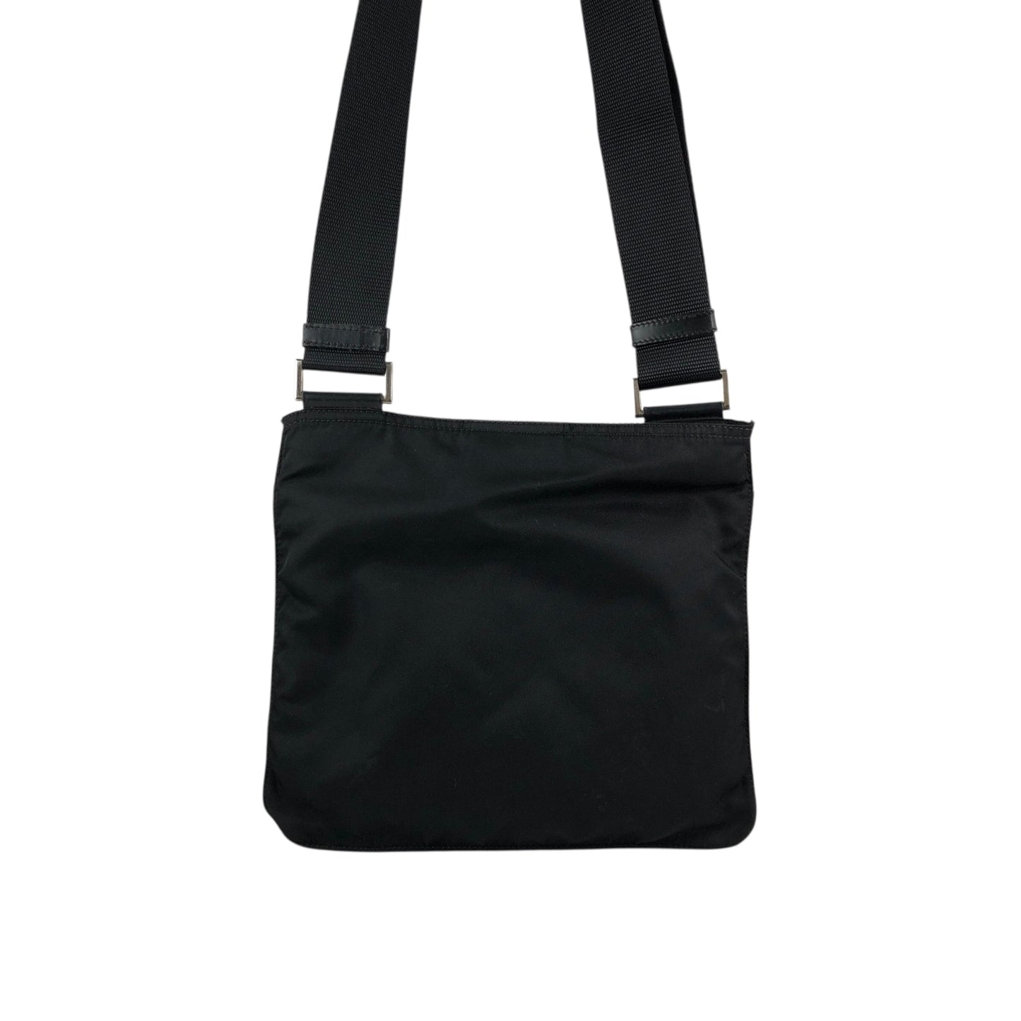 PRADA Tessuto Triangle Logo Shoulder bag Black Vintage g7nprp