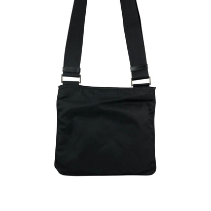 PRADA Tessuto Triangle Logo Shoulder bag Black Vintage g7nprp