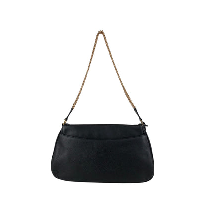 PRADA Turn Lock Shoulder bag Black Vintage atdszw