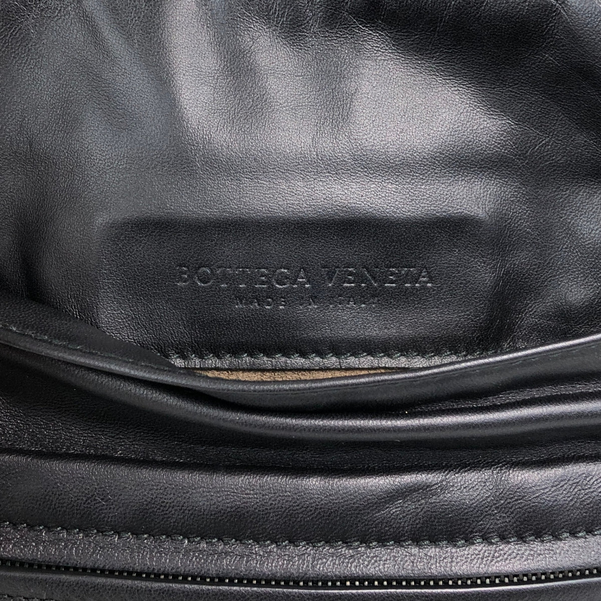 Bottega Veneta Intrecciato Shoulder bag Black Vintage 37ps5x