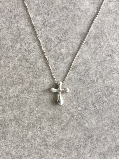 Tiffany & Co. Cross Motif Necklace Silver Vintage upy5ep