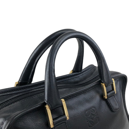 LOEWE Amazona Anagram Small Boston bag Handbag Black Vintage jeeyya