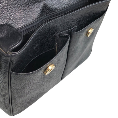 CELINE Gancini Shoulder bag Black Vintage s3twv4
