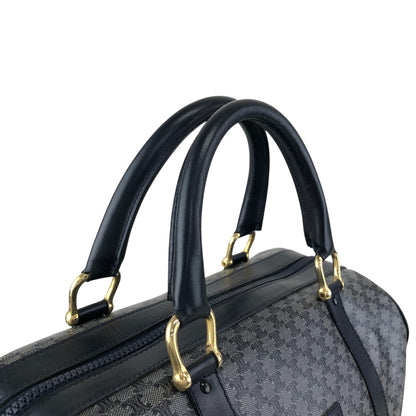 CELINE Macadam Blason Boston bag Navy Vintage scyzx6