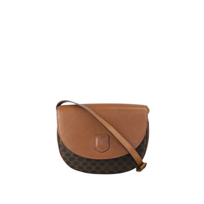 CELINE Macadam Blason Shoulder bag Brown Vintage u8j887