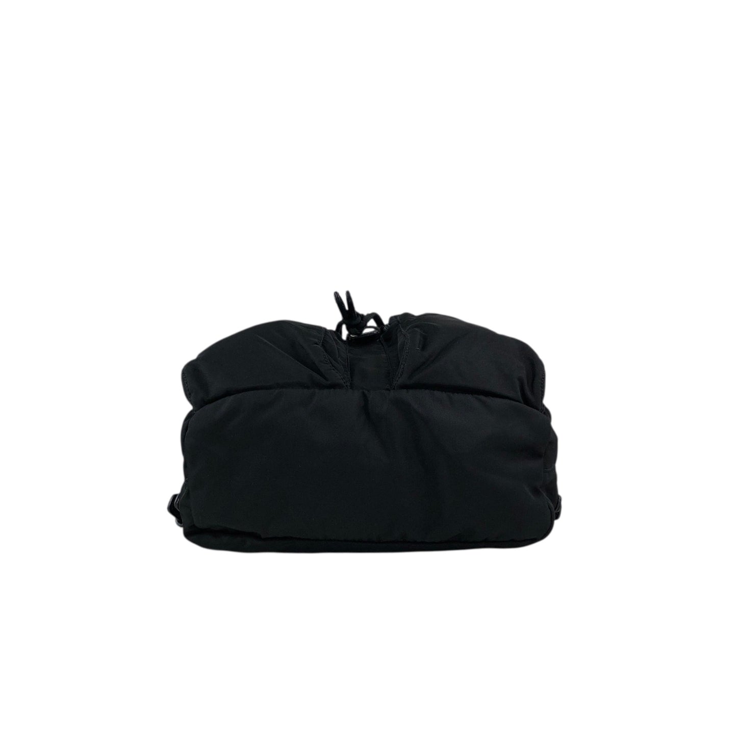 PRADA Tessuto Triangle Logo Double Pocket Backpack Black Vintage msvumv