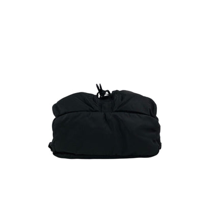 PRADA Tessuto Triangle Logo Double Pocket Backpack Black Vintage msvumv