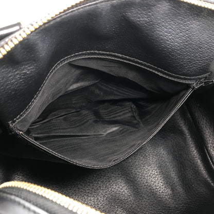 CELINE Macadam Two-way Small Boston bag Shoulder bag Black Vintage mdni2d