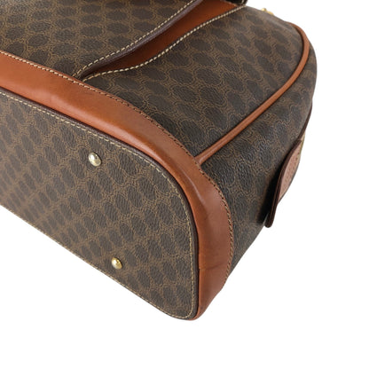 CELINE Macadam Blason Handbag Brown Vintage h544n5