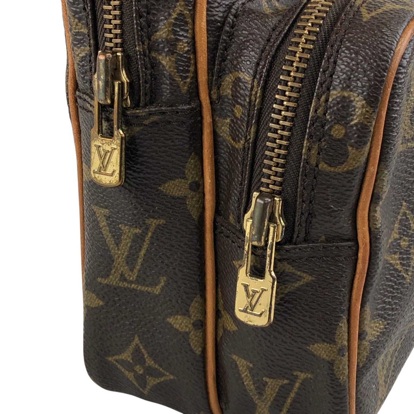LOUIS VUITTON Monogram Shoulder bag Brown Vintage zvucr2