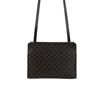 CELINE Macadam Shoulder bag Black Vintage dwm48m