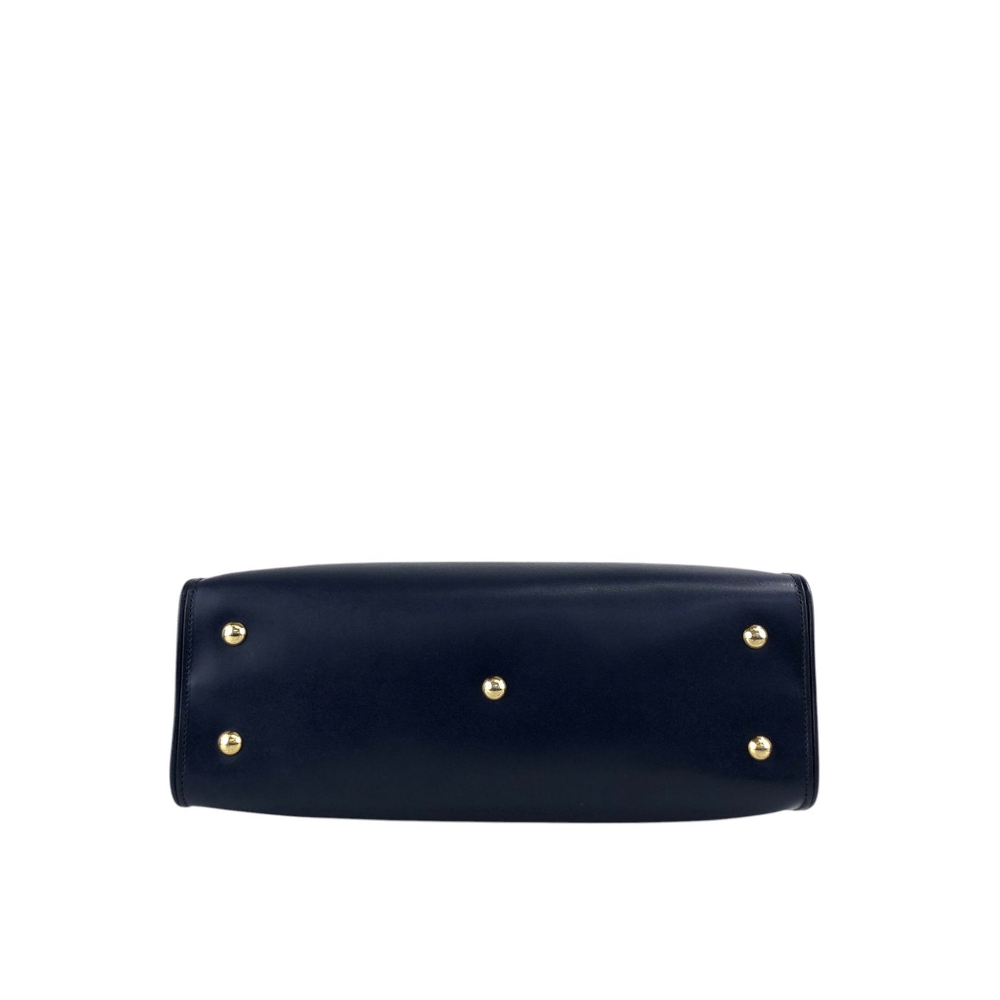 Salvatore Ferragamo Gancini Handbag Totebag Navy Vintage 6faja2