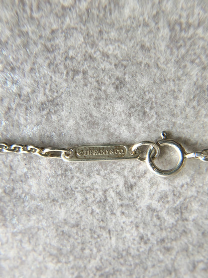 Tiffany & Co. Cube Motif Necklace Silver Vintage gt8wh5