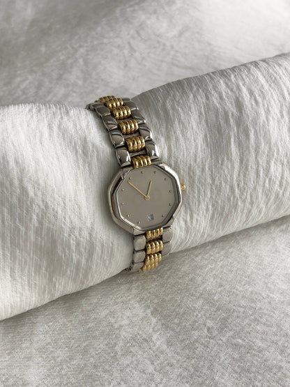 Christian Dior Octagon Quartz Watch Gold 48.203 Vintage s6cej8