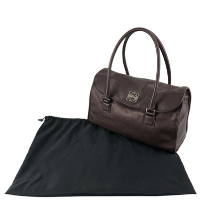 LOEWE Alamo Anagram Handbag Totebag Brown Vintage 6gpe63