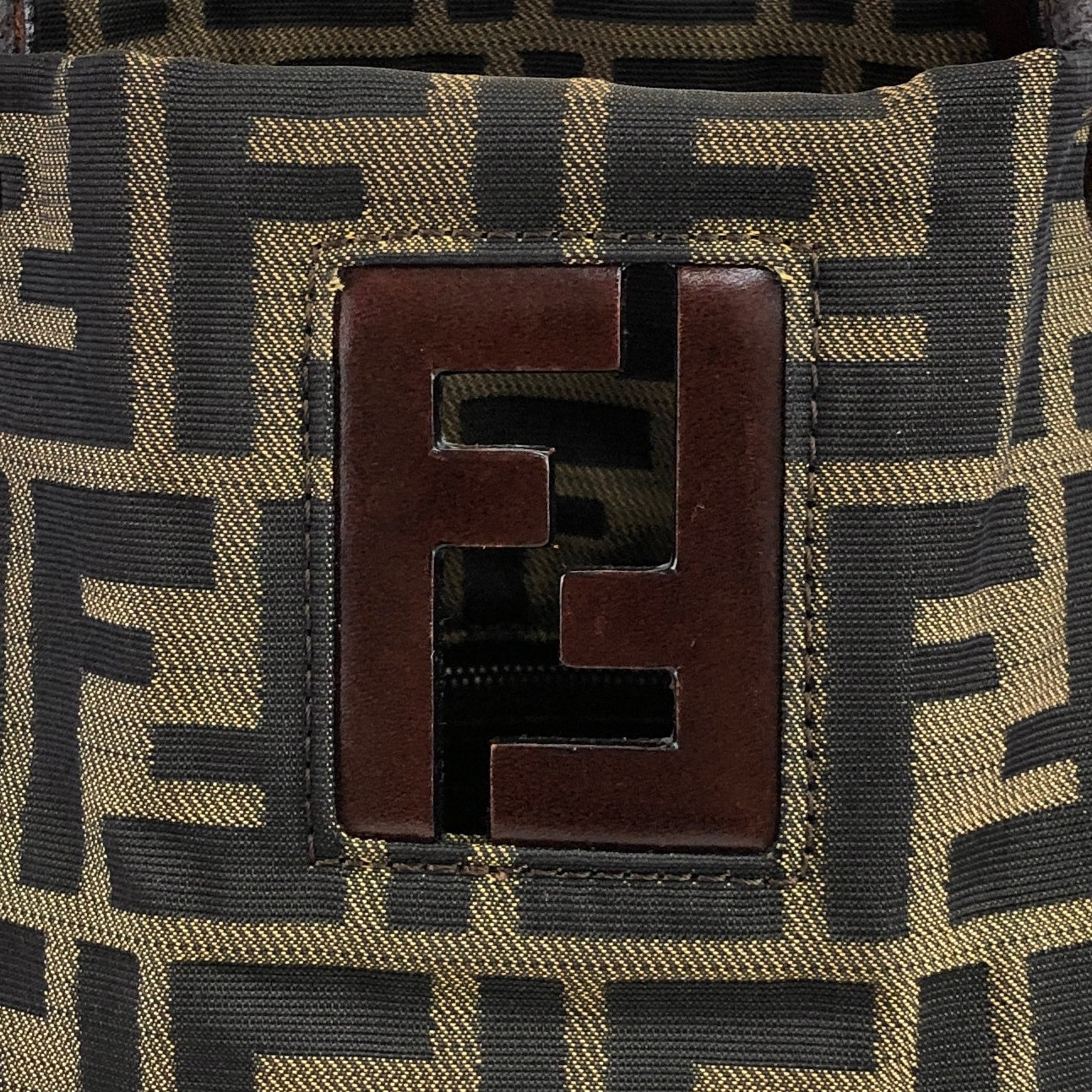 FENDI Zucca Logo Totebag Brown Vintage rb5uv5