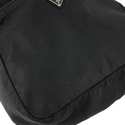 PRADA Tessuto Triangle Logo Totebag Black Vintage hszfkc