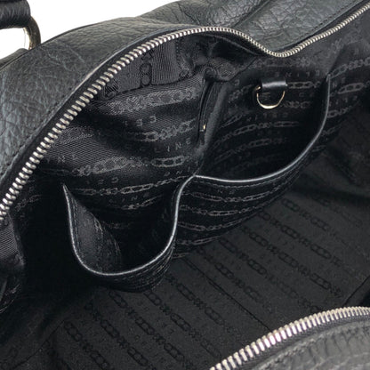 CELINE Blason Small Boston bag Handbag Black Vintage 2bg7ri