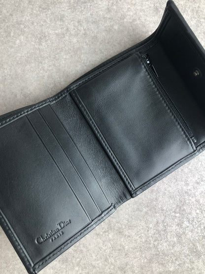 Christian Dior Trotter 折疊錢包 海軍藍 復古 azkkb6