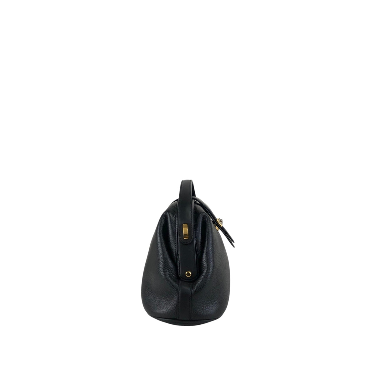 GUCCI Horse Bit Top Handle Handbag Black Vintage ied7b7
