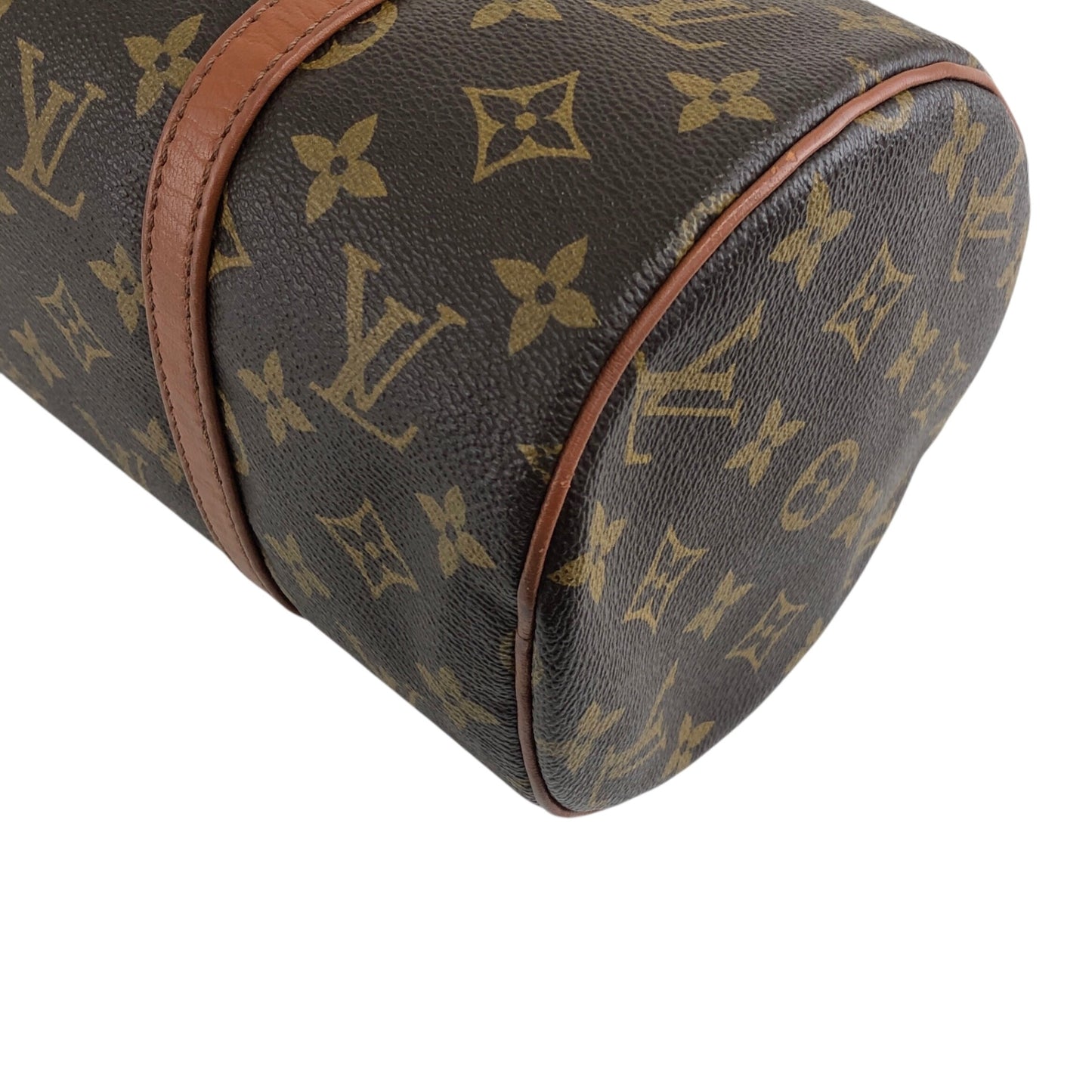 LOUIS VUITTON Monogram Handbag Brown Vintage cdc5p5