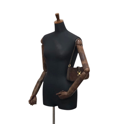 CELINE Horse Bit Shoulder bag Brown Vintage jvhfaj