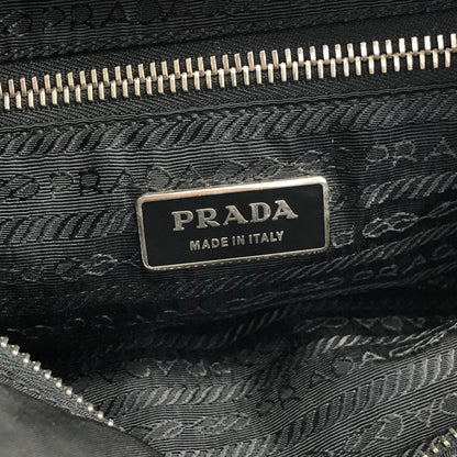 PRADA Triangle Logo Handbag Totebag Black Vintage 2a4arb