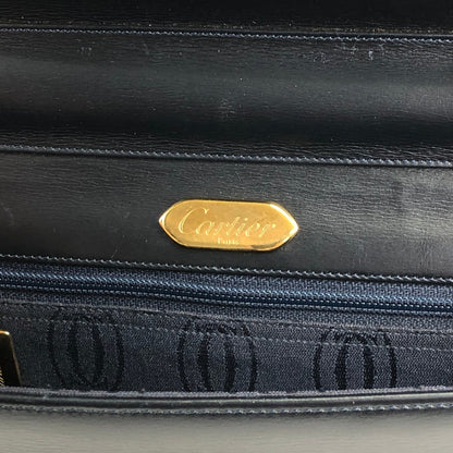 Cartier Shoulder bag Navy Vintage trvwwp