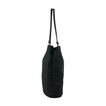 PRADA Tessuto Triangle Logo Handbag Totebag Black Vintage p8z2vd