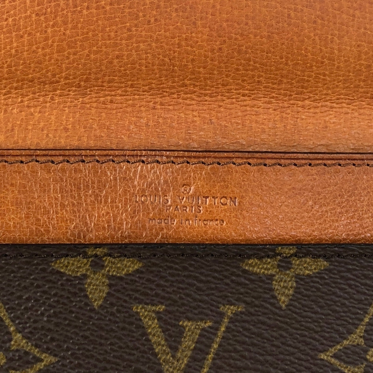 LOUIS VUITTON Monogram Shoulder bag Brown Vintage aaa5yj